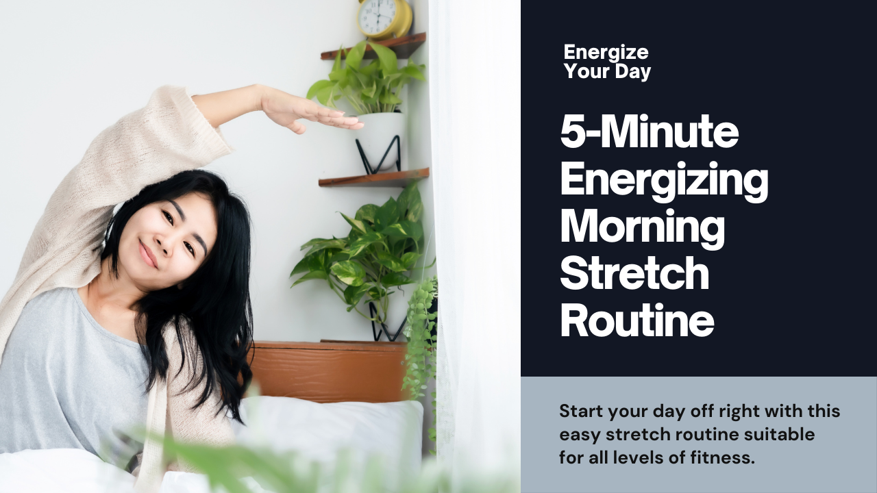 Person doing morning stretches, promoting a healthy start to the day.