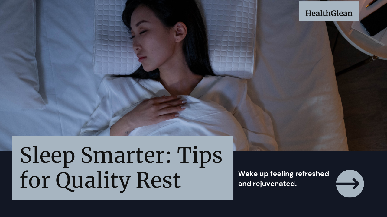 Person peacefully sleeping in a cozy bed, promoting quality sleep.