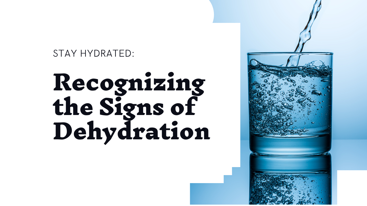 Stay Hydrated: Recognizing Dehydration Signs" - Image featuring a person drinking water from a glass with a refreshing lemon slice.