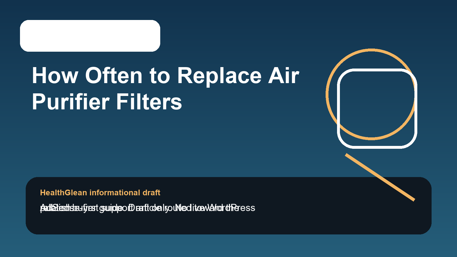 How Often to Replace Air Purifier Filters